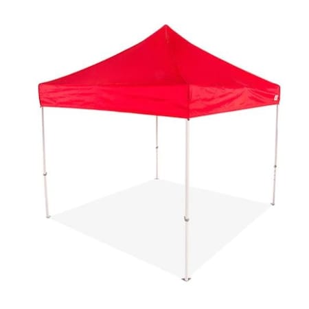 Impact Canopy DS Kit 10 FT x 10 FT  Steel Canopy, 500D Top Red, and Roller Bag 283140004